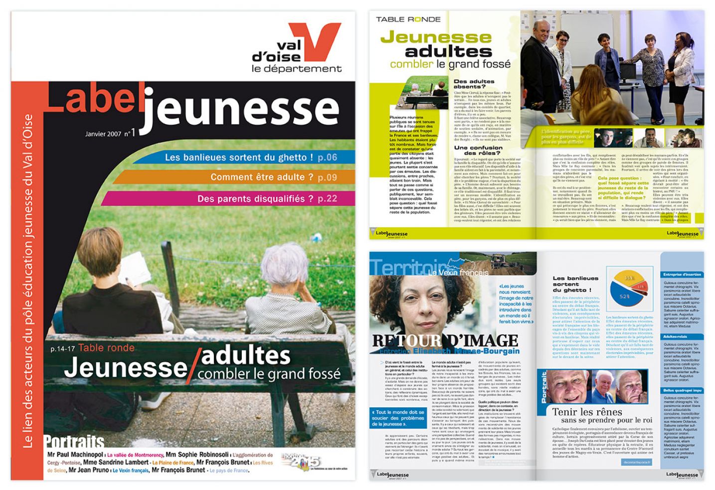 © Thierry Palau - Création du journal Label Jeunesse du Conseil général du Val d'oise.