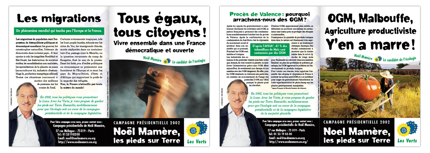 © Thierry Palau - Campagne présidentielles 2002 Les Verts