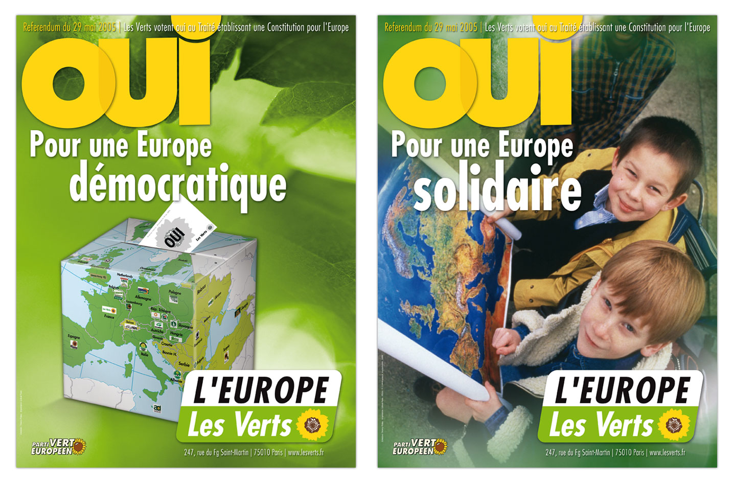 © Thierry Palau - Campagne Parti Vert Européen, Référendum mai 2005