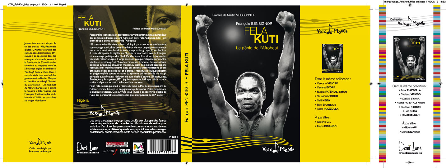 © Thierry Palau - Création couverture livre Fela Kuti, le génie de l'Afrobeat