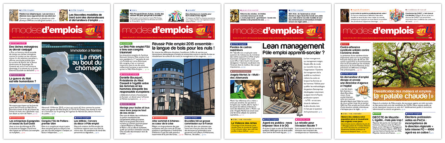 © Thierry Palau - Création Modes d'emplois, journal du SNU Pôle Emploi FSU