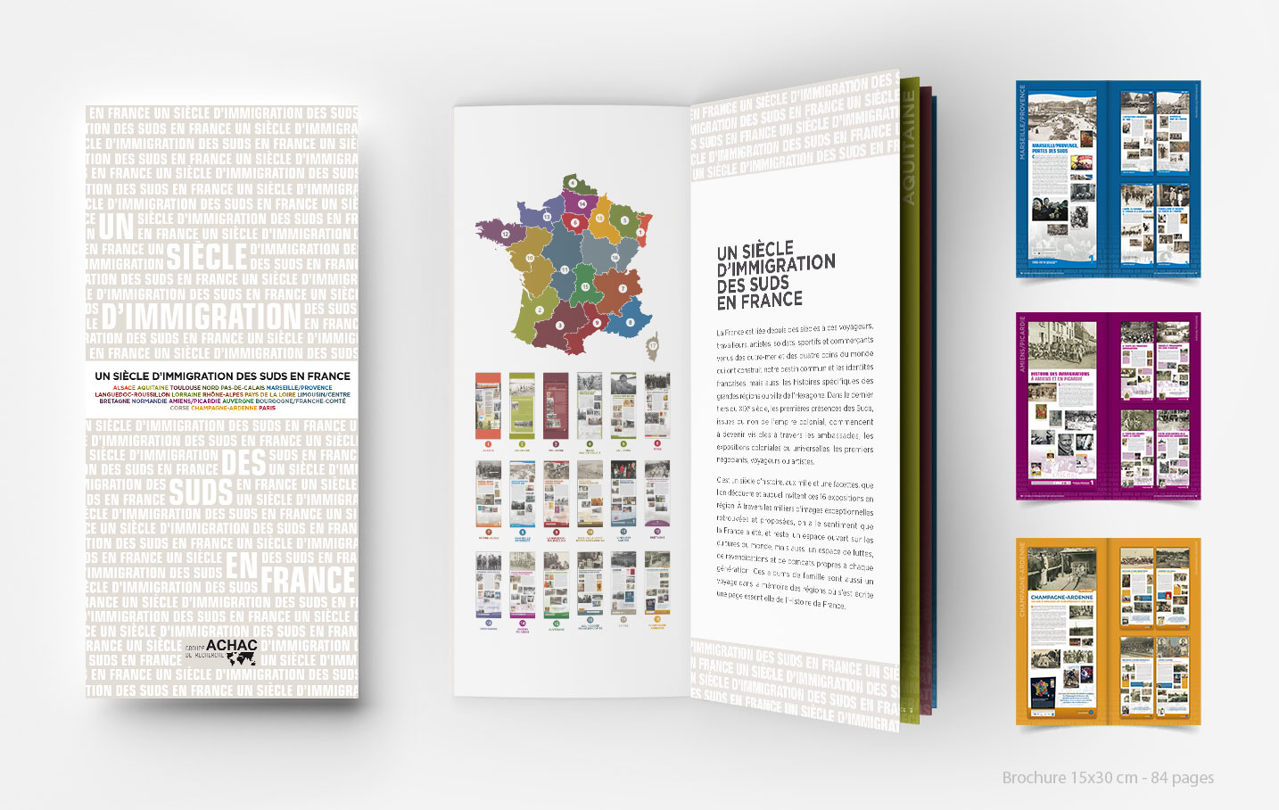 © Thierry Palau - Création brochure et exposition Achac Un siècle d'immigration des Suds en France